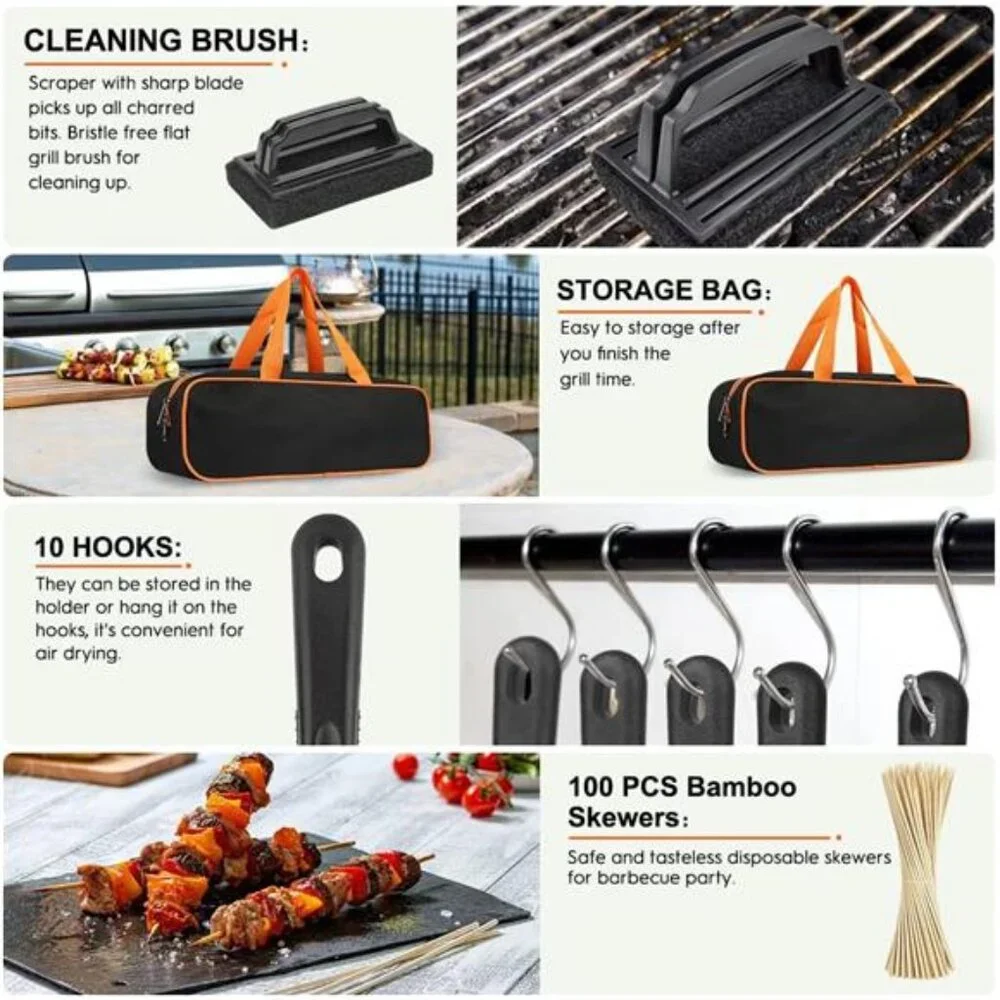 Griddle Accessories Kit, 135 Pcs Griddle Grill Tools Set for Blackstone